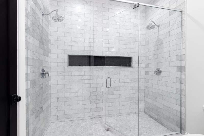 Natural Stone Tile Shower Interior